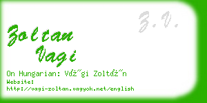 zoltan vagi business card